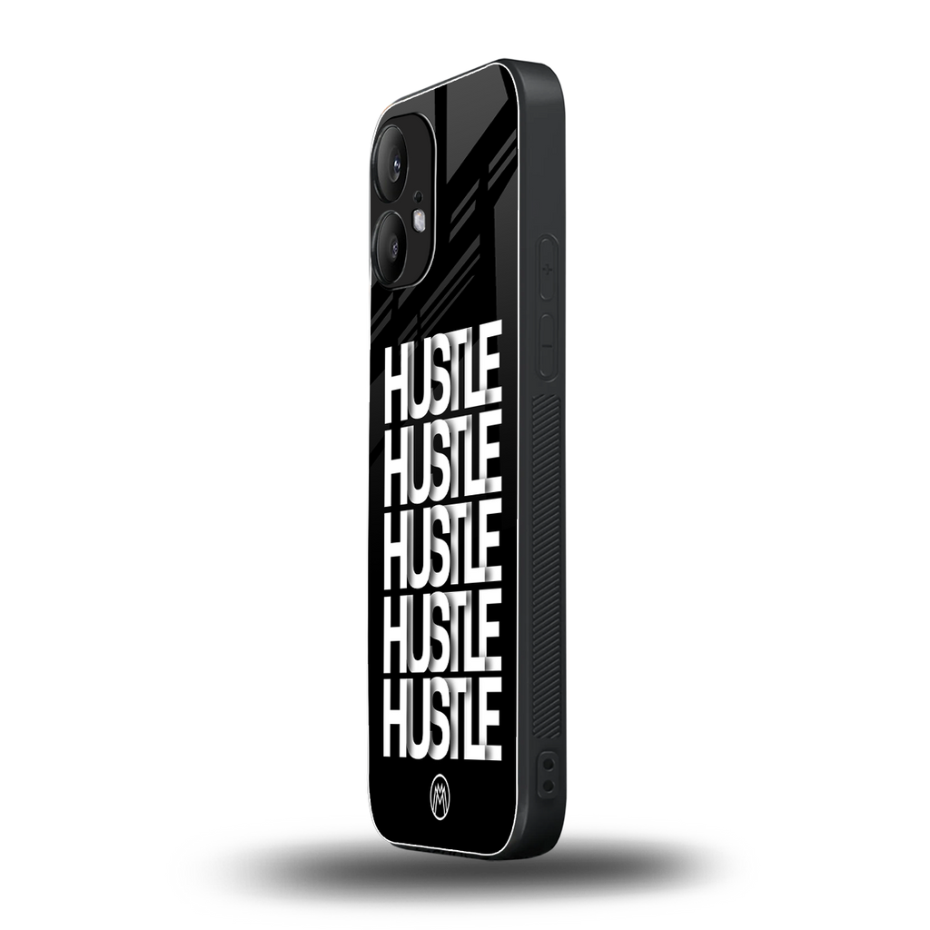hustle back phone cover | glass case for nothing phone 2