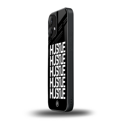 hustle back phone cover | glass case for nothing phone 2