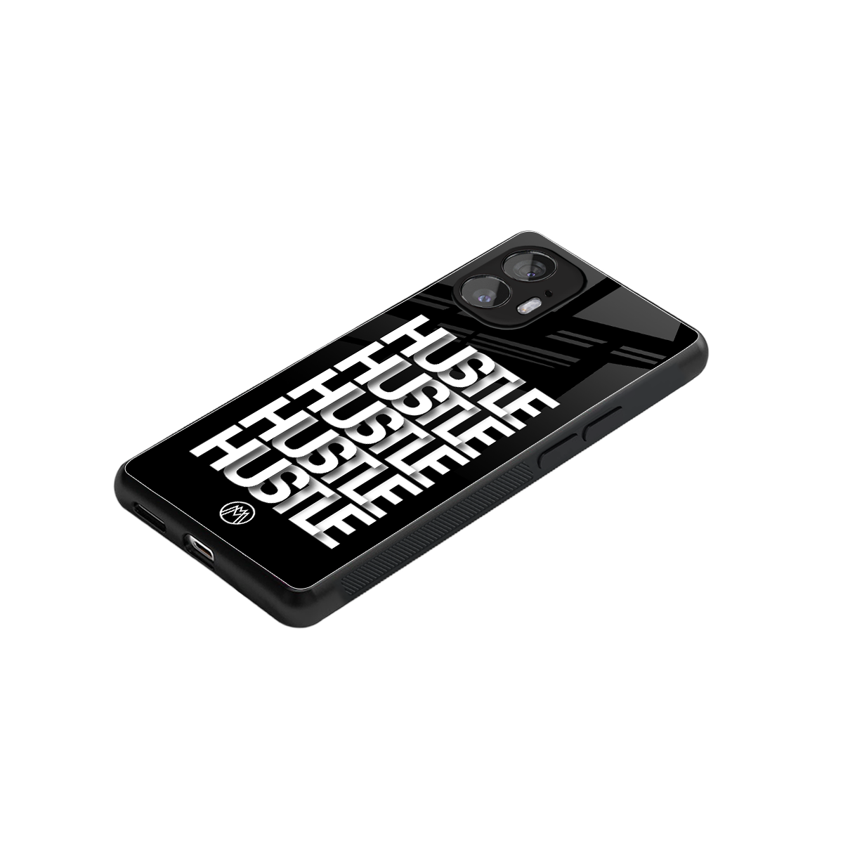 hustle back phone cover | glass case for nothing phone 2