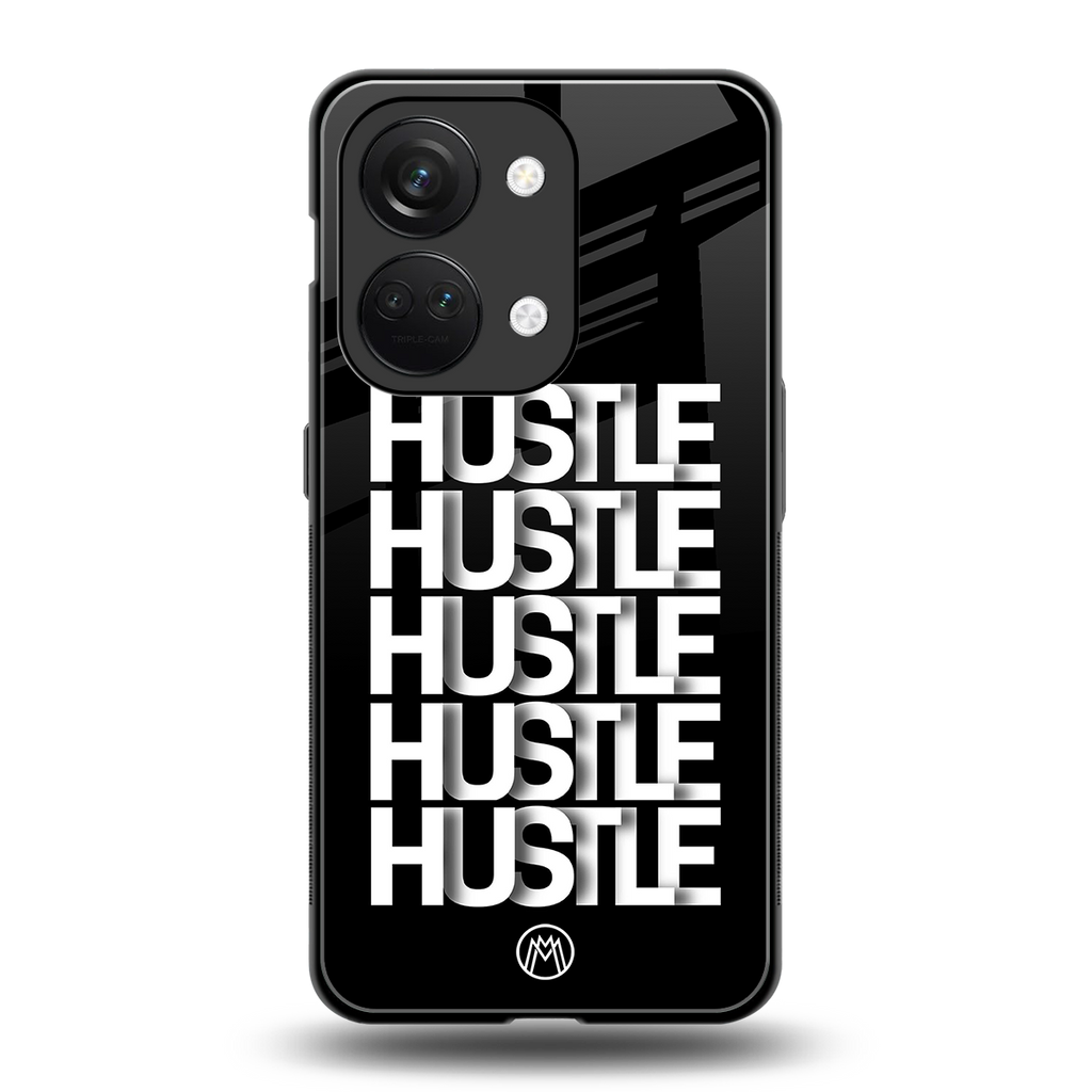 hustle back phone cover | glass case for oneplus nord 3