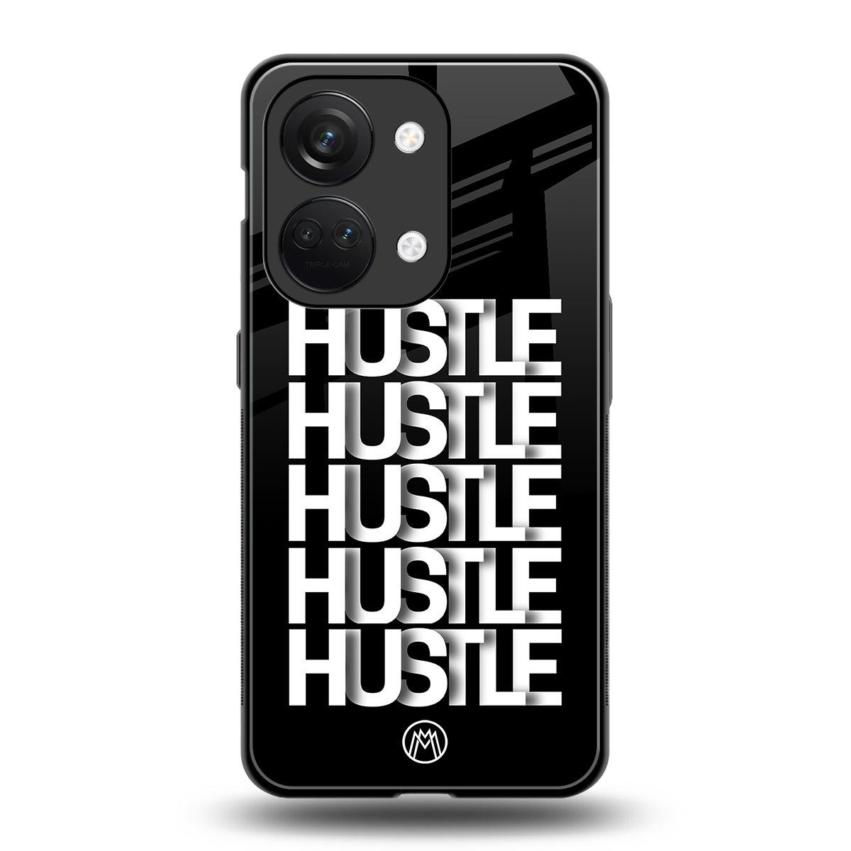 hustle back phone cover | glass case for oneplus nord 3