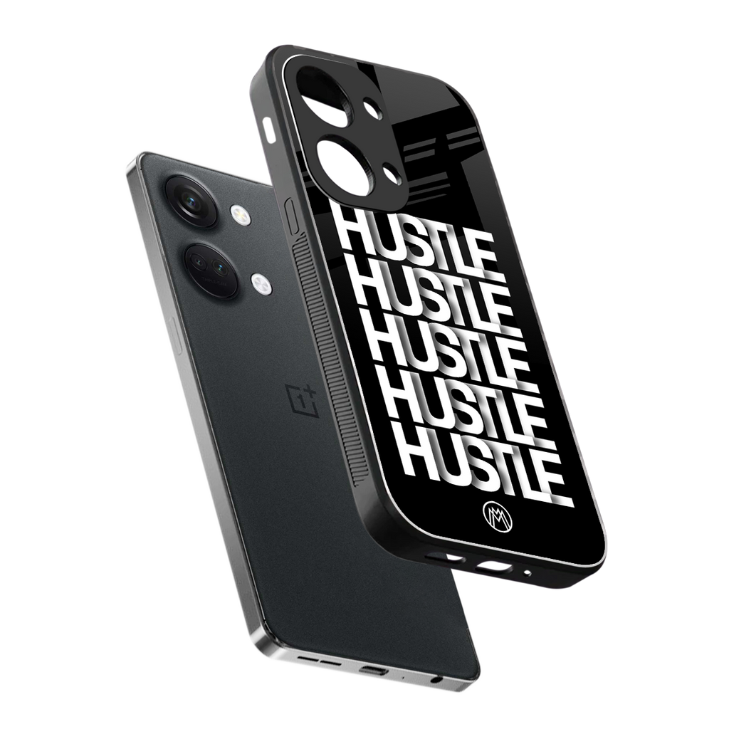 hustle back phone cover | glass case for oneplus nord 3