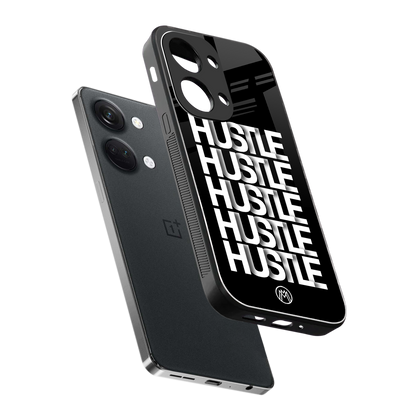 hustle back phone cover | glass case for oneplus nord 3