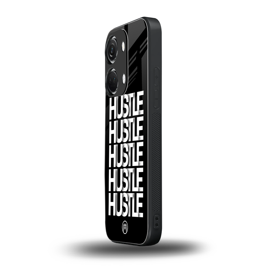 hustle back phone cover | glass case for oneplus nord 3