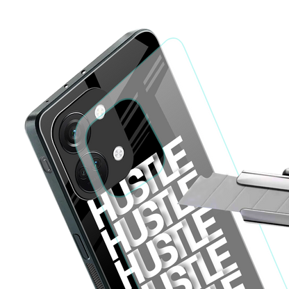hustle back phone cover | glass case for oneplus nord 3