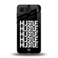 hustle back phone cover | glass case for oneplus nord 4