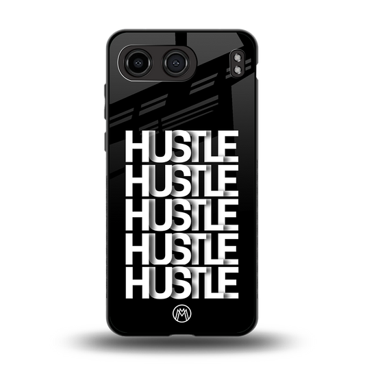 hustle back phone cover | glass case for oneplus nord 4
