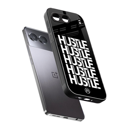 hustle back phone cover | glass case for oneplus nord 4