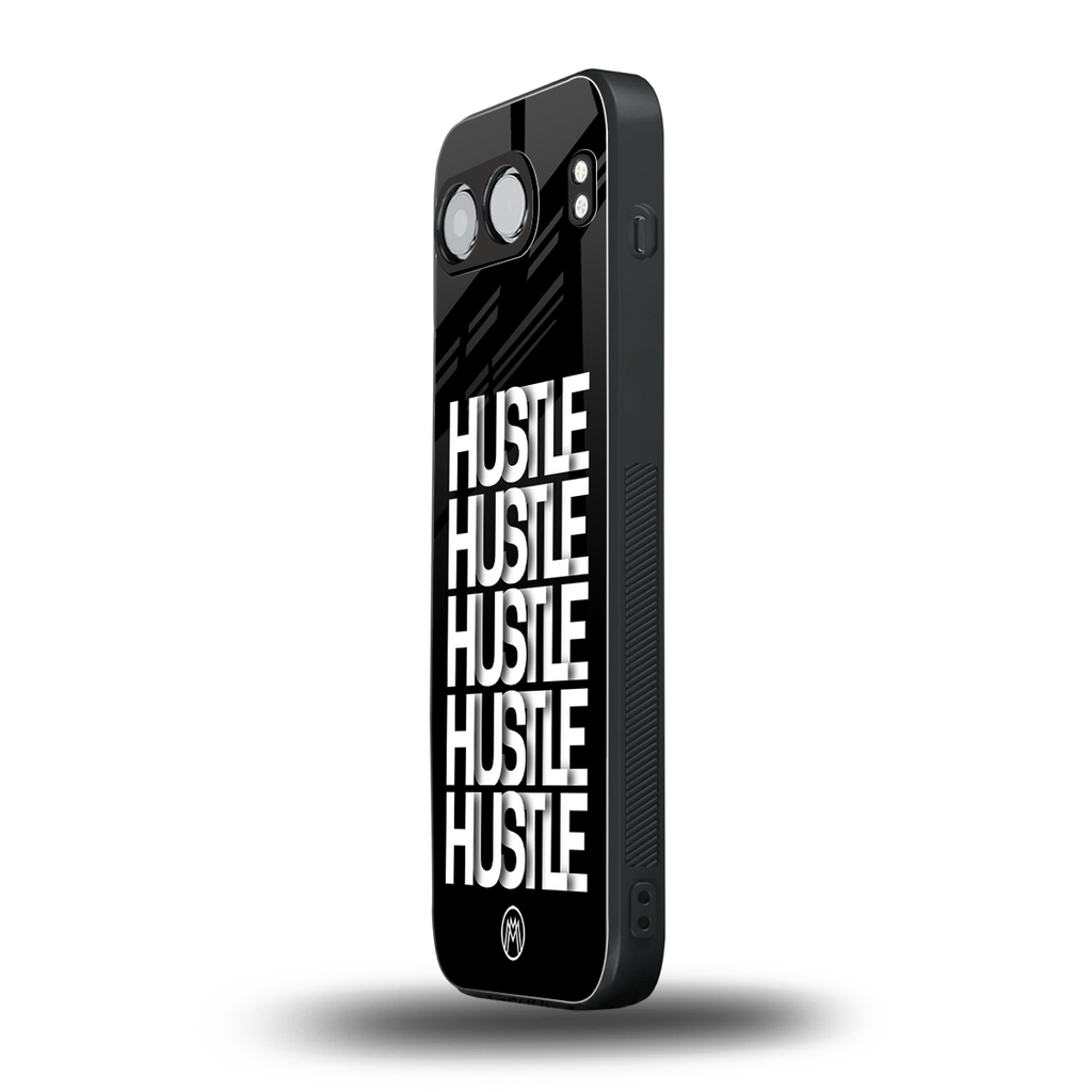 hustle back phone cover | glass case for oneplus nord 4