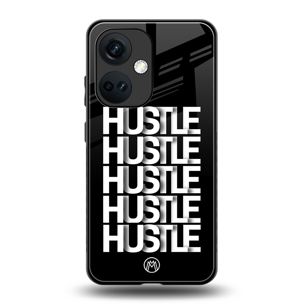 hustle back phone cover | glass case for oneplus nord ce 3