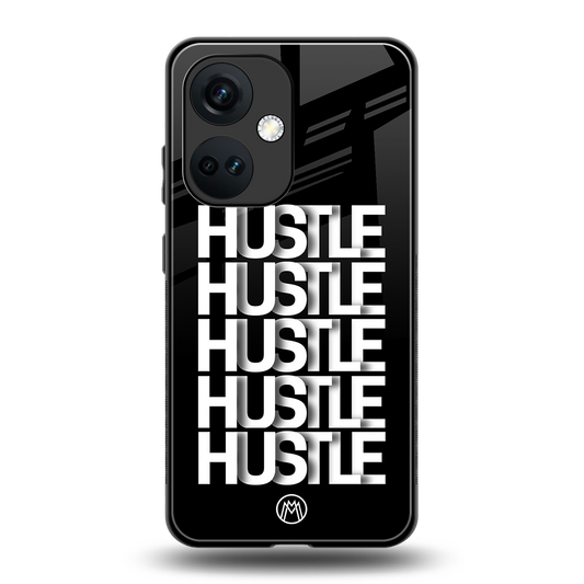 hustle back phone cover | glass case for oneplus nord ce 3