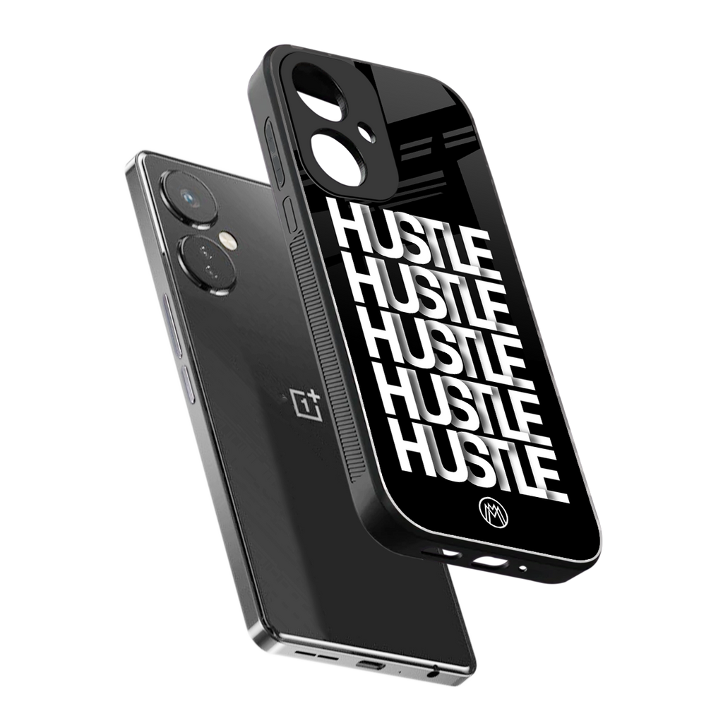 hustle back phone cover | glass case for oneplus nord ce 3