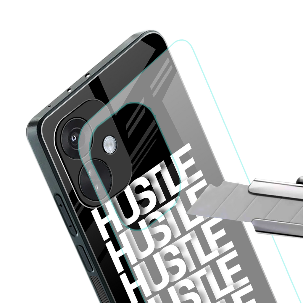 hustle back phone cover | glass case for oneplus nord ce 3