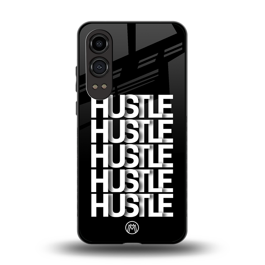 hustle back phone cover | glass case for oneplus nord ce 4 lite