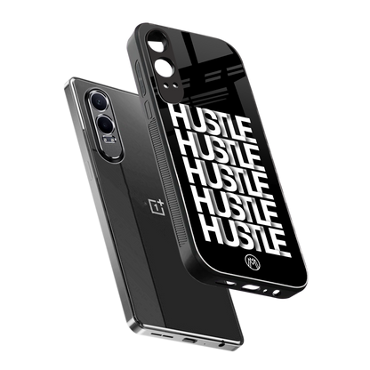 hustle back phone cover | glass case for oneplus nord ce 4 lite