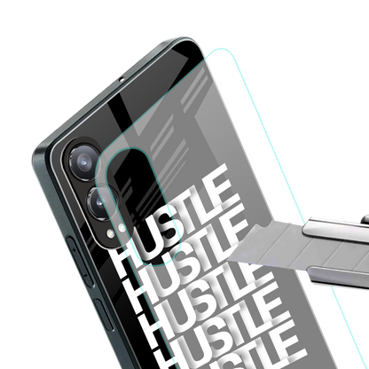 hustle back phone cover | glass case for oneplus nord ce 4 lite