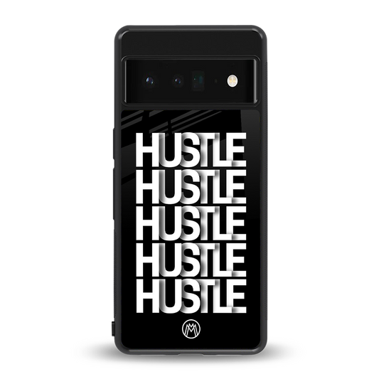 hustle back phone cover | glass case for google pixel 6 pro