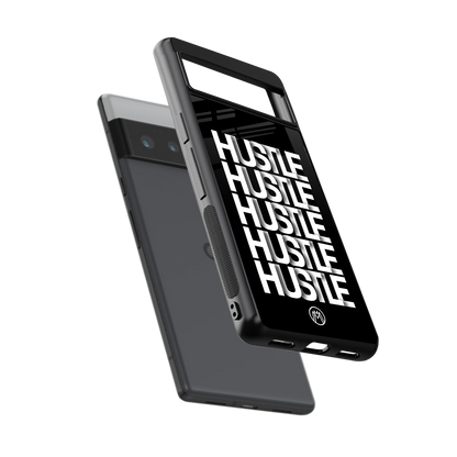 hustle back phone cover | glass case for google pixel 6 pro
