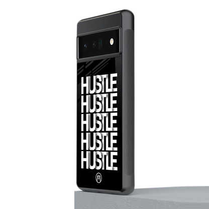 hustle back phone cover | glass case for google pixel 6 pro