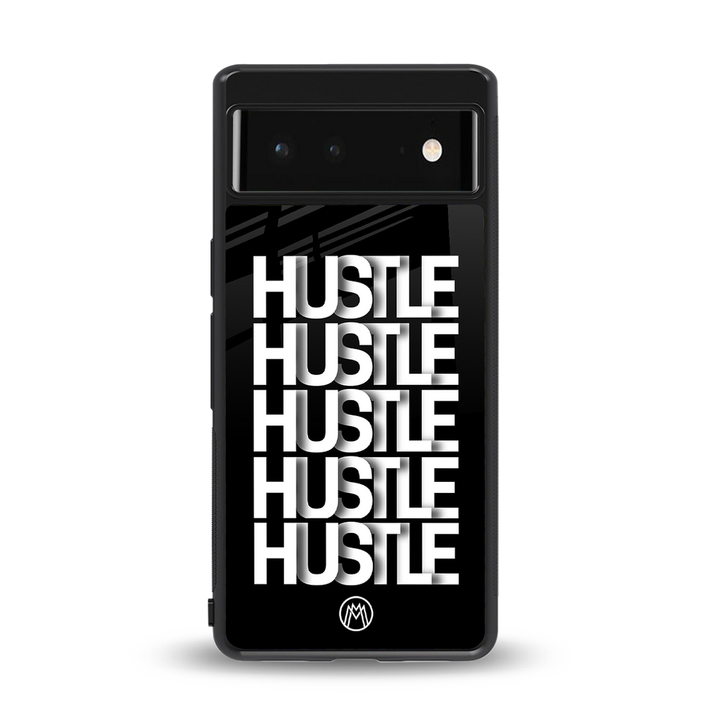 hustle back phone cover | glass case for google pixel 6
