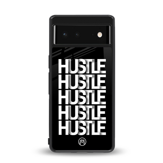 hustle back phone cover | glass case for Google Pixel 6A