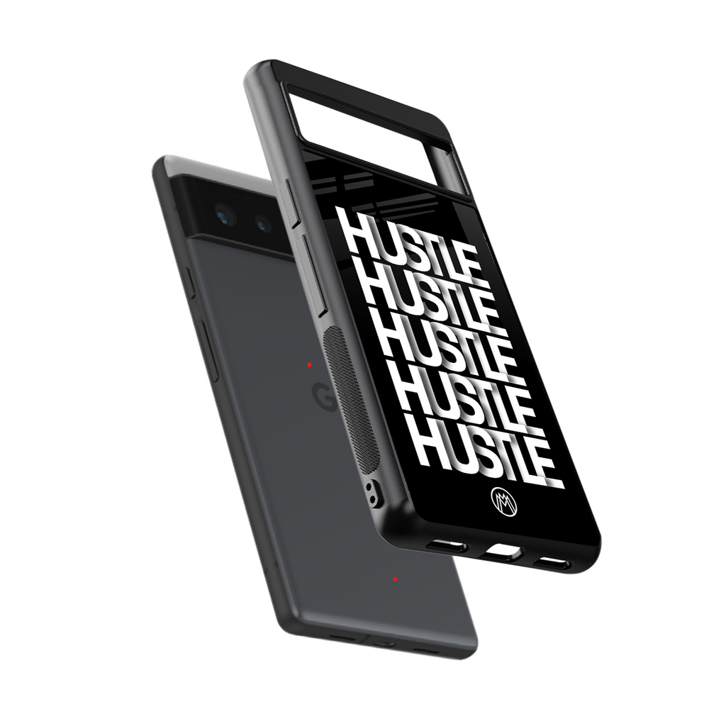 hustle back phone cover | glass case for google pixel 6