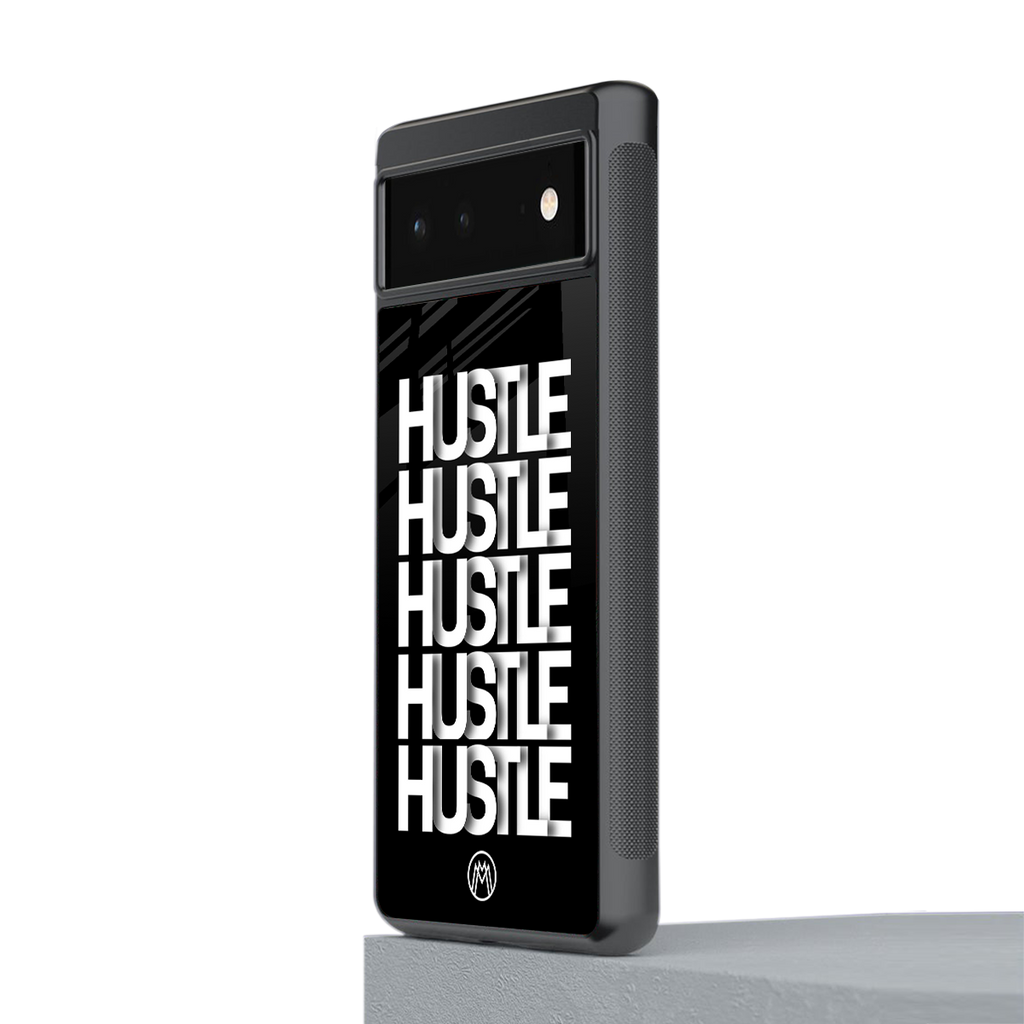 hustle back phone cover | glass case for google pixel 6