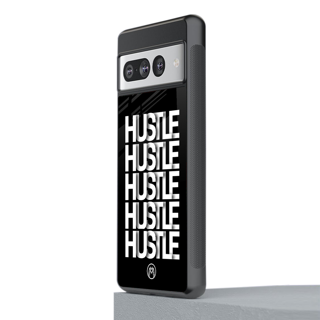 hustle back phone cover | glass case for google pixel 7 pro