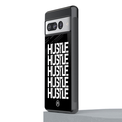 hustle back phone cover | glass case for google pixel 7 pro