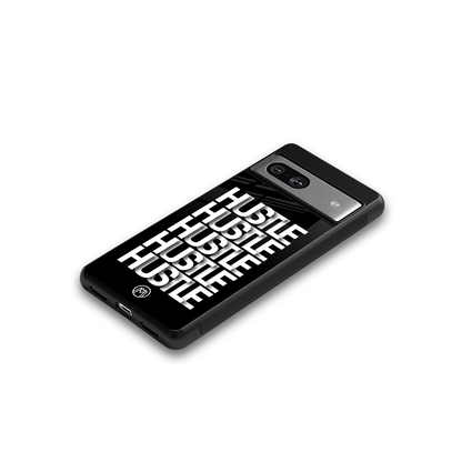 hustle back phone cover | glass case for Google Pixel 7A