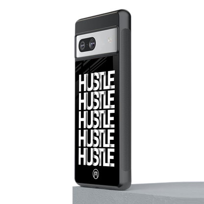 hustle back phone cover | glass case for Google Pixel 7A