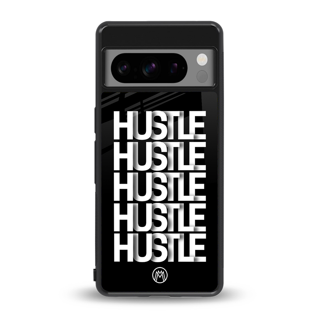 hustle back phone cover | glass case for google pixel 8 pro