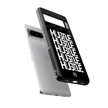 hustle back phone cover | glass case for google pixel 8 pro