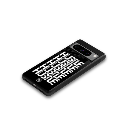 hustle back phone cover | glass case for google pixel 8 pro