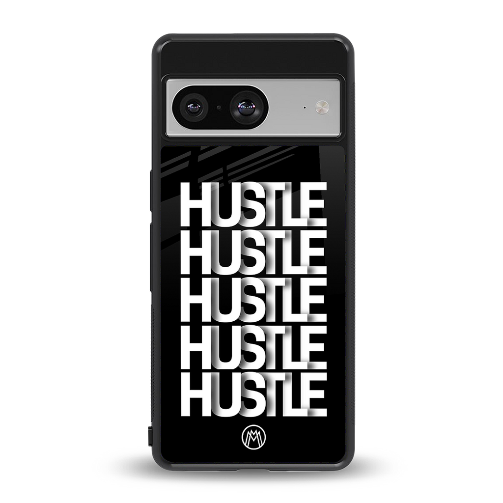 hustle back phone cover | glass case for Google Pixel 8
