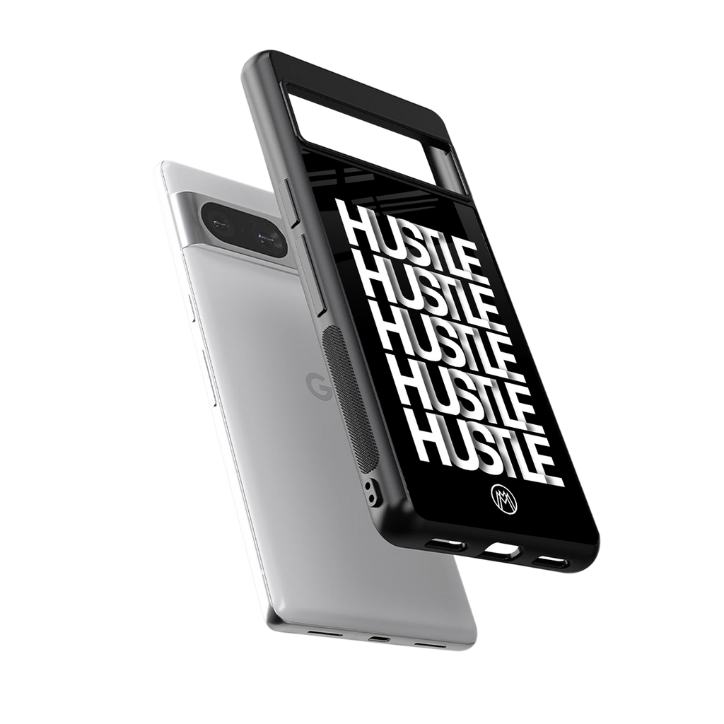 hustle back phone cover | glass case for Google Pixel 8