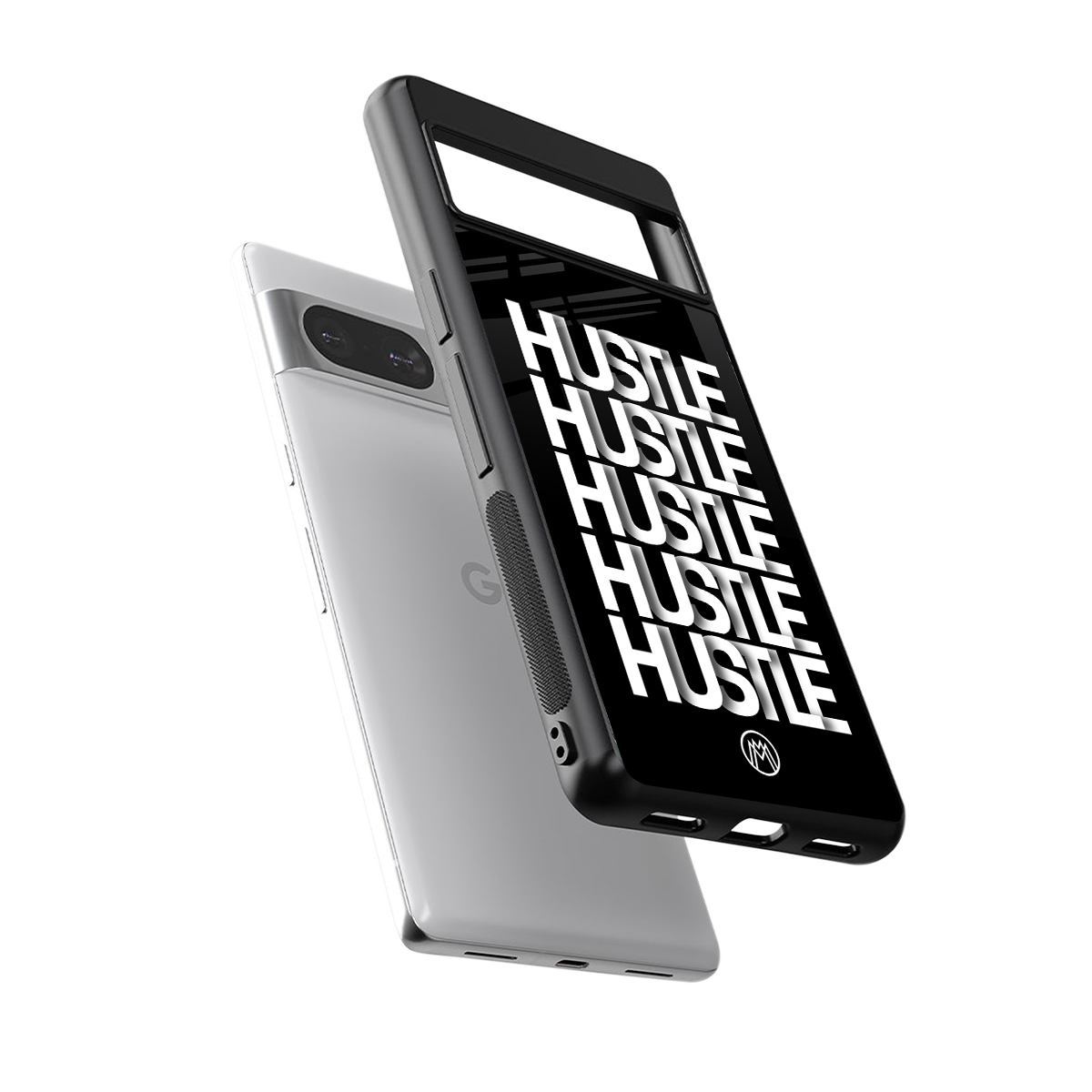 hustle back phone cover | glass case for Google Pixel 8