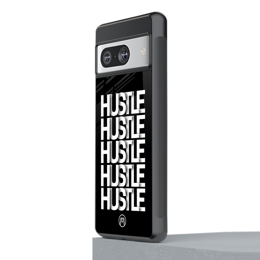 hustle back phone cover | glass case for Google Pixel 8