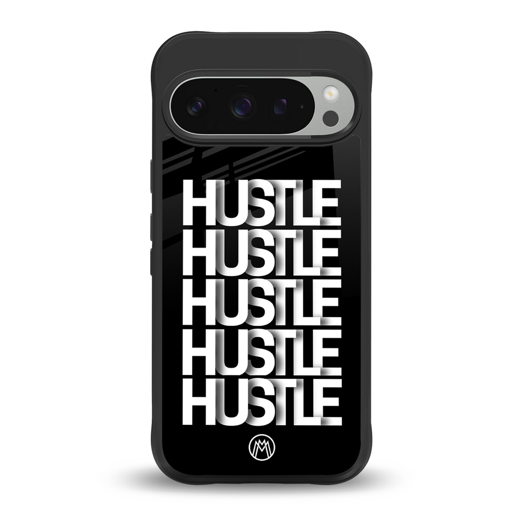 hustle back phone cover | glass case for google pixel 9 pro