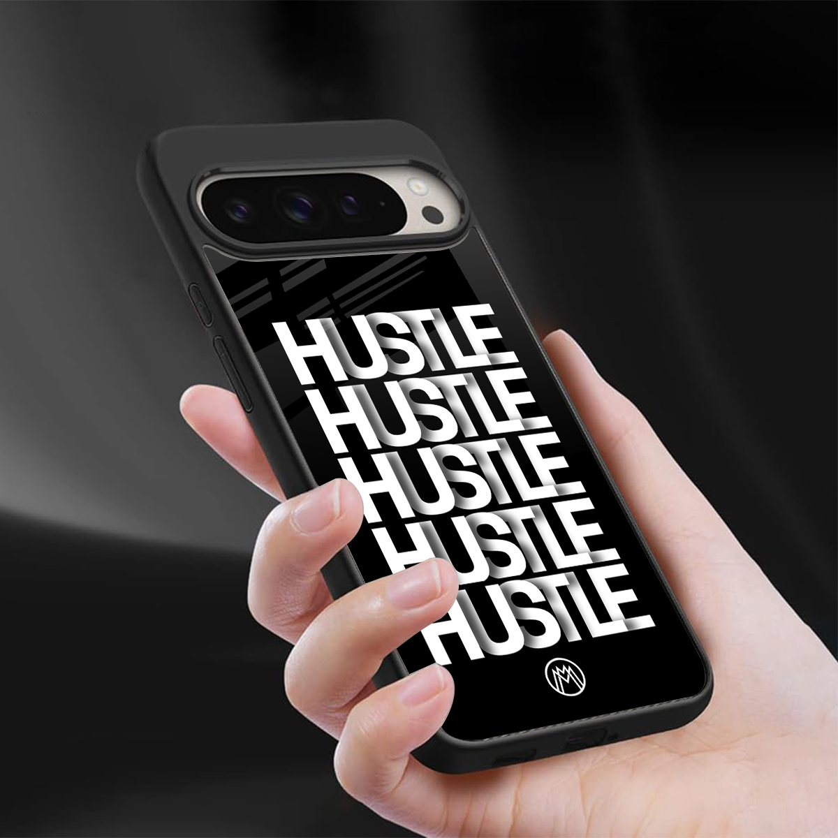 hustle back phone cover | glass case for google pixel 9 pro