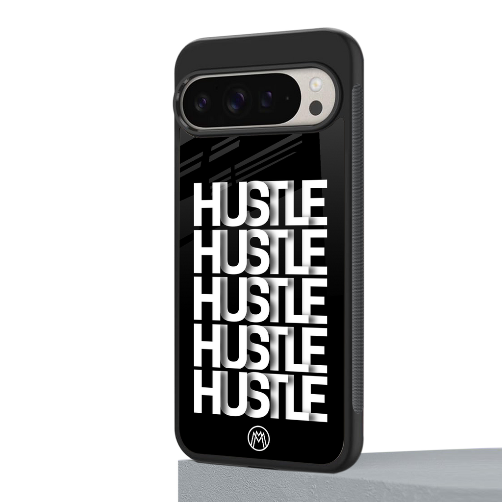 hustle back phone cover | glass case for google pixel 9 pro