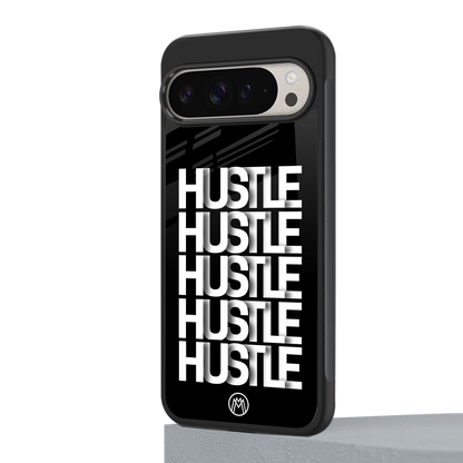 hustle back phone cover | glass case for google pixel 9 pro