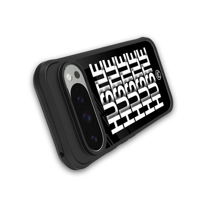 hustle back phone cover | glass case for google pixel 9 pro xl