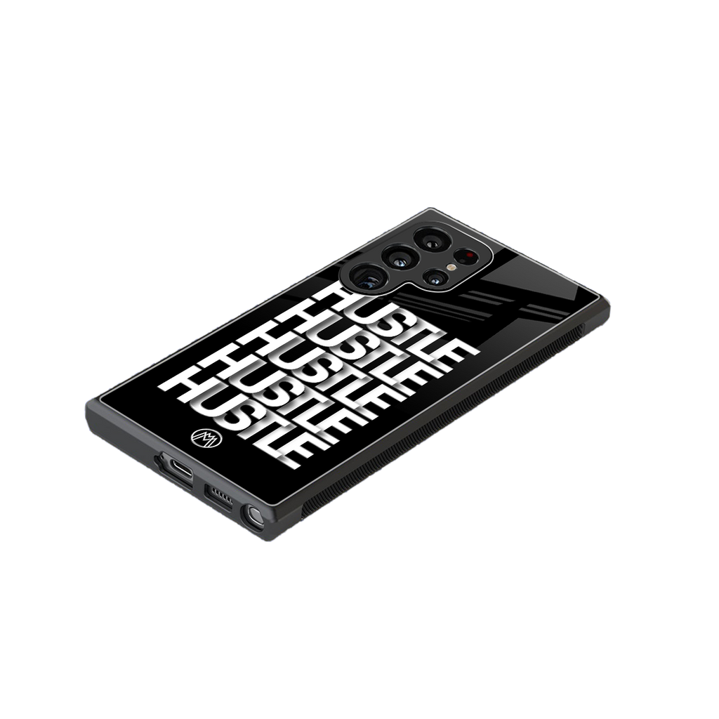 hustle back phone cover | glass case for samsung galaxy s23 ultra