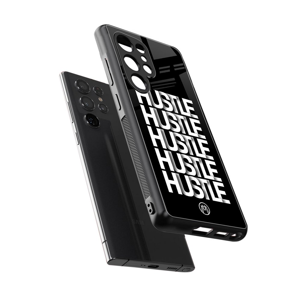 hustle back phone cover | glass case for samsung galaxy s25 ultra