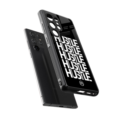 hustle back phone cover | glass case for samsung galaxy s25 ultra
