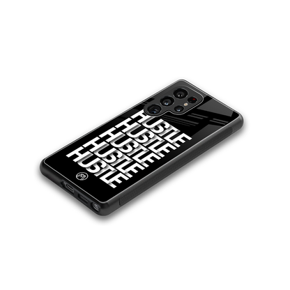 hustle back phone cover | glass case for samsung galaxy s25 ultra