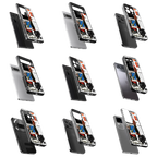 Durable Glass Back Mobile Case for iPhone, Samsung, OnePlus, Google Pixel, Redmi, Vivo, Oppo