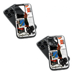 Trendy Glass Back Mobile Case for iPhone, Samsung, Redmi, OnePlus, Google Pixel, Motorola