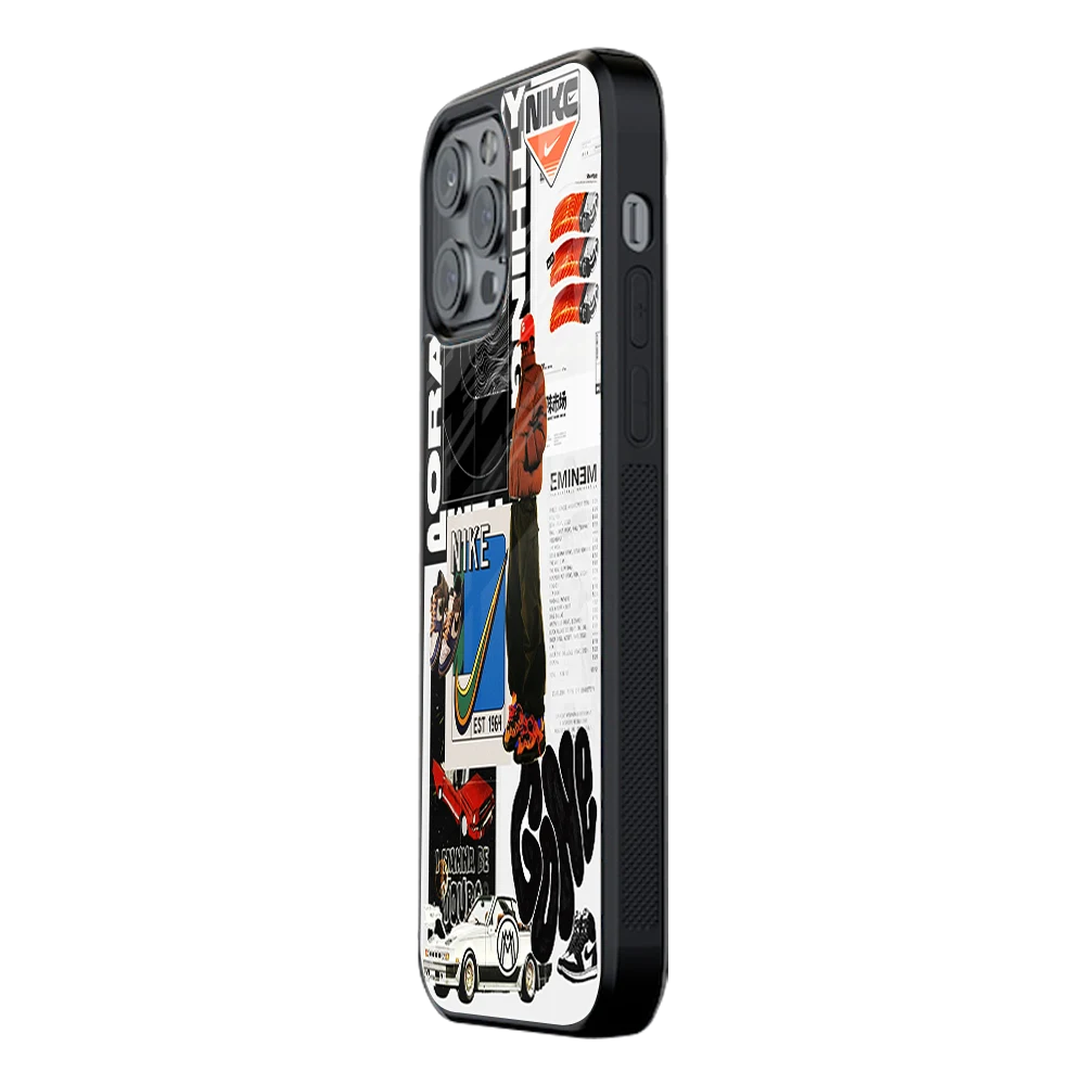 Slim Glass Back Phone Case for Multiple Brands iPhone, Samsung, Redmi, OnePlus, Oppo, Vivo